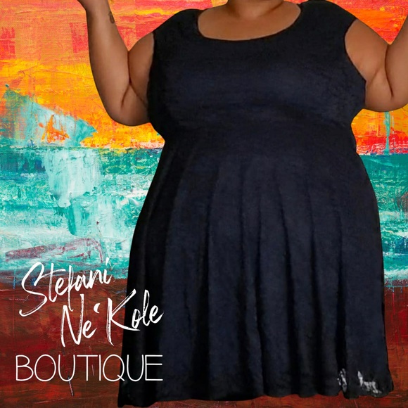 Torrid Lace Coral Skater Dress - Picture 2 of 3